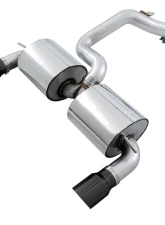 AWE Tuning Touring Edition Cat Back Exhaust | Resonated | 3" Diameter | 4.5" Dual Diamond Black Tips Ford Focus RS 2016-2018                                     - 3020-33042 - Image 3