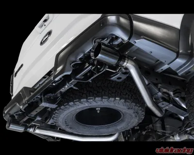 AWE Tuning Tailpipe Conversion Kit | 3" Diameter | 5" Diamond Black Tips (AWE Tuning 2FG/1FG required) Ford F-150 Raptor 2017-2020 - 3020-33050
