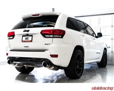 AWE Tuning Track Edition Exhaust | 3" Diameter | 5" Dual Diamond Black Tips Jeep Grand Cherokee 2014-2021 - 3020-33051