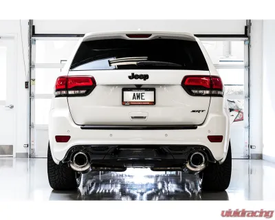 AWE Tuning Track Edition Exhaust | 3" Diameter | 5" Dual Diamond Black Tips Jeep Grand Cherokee 2014-2021 - 3020-33051