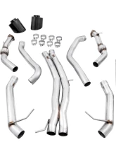 AWE Tuning Track Edition Exhaust | Non-Resonated | 3" Diameter | 7" Dual Diamond Black RS-Style Tips Audi RS5 2018-2019                                     - 3020-33058 - Image 5