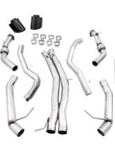 AWE Tuning Track Edition Exhaust | Non-Resonated | 3" Diameter | 7" Dual Diamond Black RS-Style Tips Audi RS5 Sportback 2019-2019                                     - 3020-33060 - Image 4