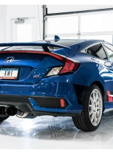AWE Tuning Track Edition Exhaust | 3" Diameter | 4.5" Dual Diamond Black Tips Honda Civic Si 2017-2020                                     - 3020-33066 - Image 3