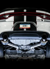 AWE Tuning Touring Edition Exhaust | 3" Diameter | 4.5" Dual Diamond Black Tips Dodge Charger 2015-2023                                     - 3020-33070 - Image 3