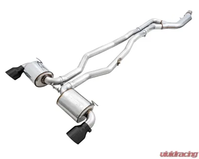 AWE Tuning Non-Resonated Touring Edition Exhaust | 3" Diameter | 5" Dual Diamond Black Tips Toyota GR Supra 2020-2025 - 3020-33072