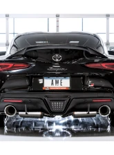 AWE Tuning Non-Resonated Touring Edition Exhaust | 3" Diameter | 5" Dual Diamond Black Tips Toyota GR Supra 2020-2025                                     - 3020-33072 - Image 3