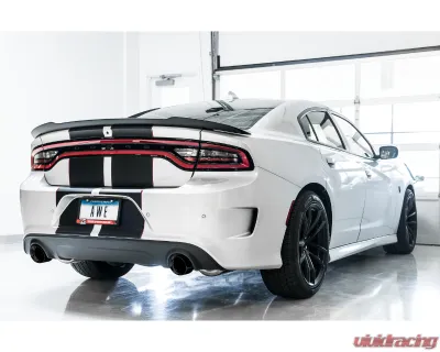 AWE Tuning Touring Edition Exhaust | 3" Diameter | 4.5" Dual Diamond Black Tips Dodge Charger Daytona 2017-2018|Dodge Charger R/T 2019-2023 - 3020-33074