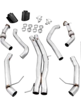 AWE Tuning Track Edition Exhaust | Non-Resonated | 3" Diameter | 7.4" Dual Diamond Black RS-Style Tips Audi RS5 2021-2024                                     - 3020-33123 - Image 5