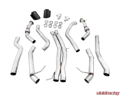 AWE Tuning Track Edition Exhaust | Non-Resonated | 3" Diameter | 7.4" Dual Diamond Black RS-Style Tips Audi RS5 2021-2024 - 3020-33123