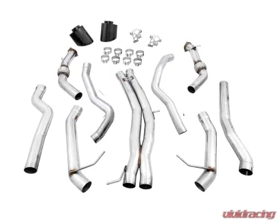 AWE Tuning Track Edition Exhaust | Non-Resonated | 3" Diameter | 7.4" Dual Diamond Black RS-Style Tips Audi RS5 Sportback 2021-2024 - 3020-33124