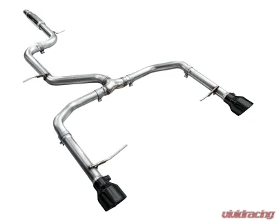 AWE Tuning Track Edition Exhaust Diamond Black Tips Volkswagen Jetta GLI 2022-2026 - 3020-33275