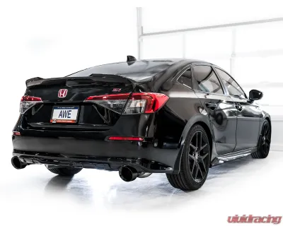 AWE Tuning Track Edition Exhaust | 3" Diameter | 5" Dual Diamond Black Tips Acura Integra|Honda Civic Si 2022-2025 - 3020-33331