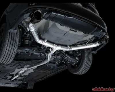 AWE Tuning Track Edition Exhaust | 3" Diameter | 5" Dual Diamond Black Tips Acura Integra|Honda Civic Si 2022-2025 - 3020-33331