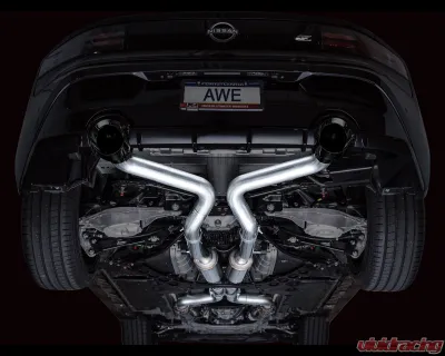 AWE Tuning Track Edition Exhaust | 3" Diameter | 5" Dual Diamond Black Tips Nissan Z 2023-2025 - 3020-33400