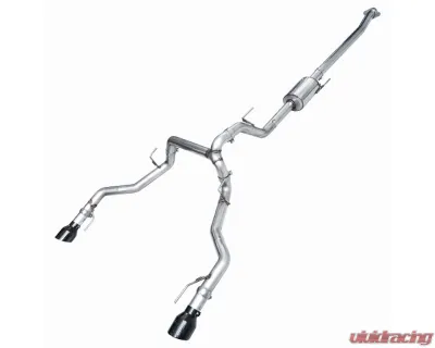 AWE Tuning 0FG Non-Resonated Cat Back | 3" Diameter | 5" Dual Diamond Black Tips Ford F-150 Tremor 2021-2025 - 3020-33402