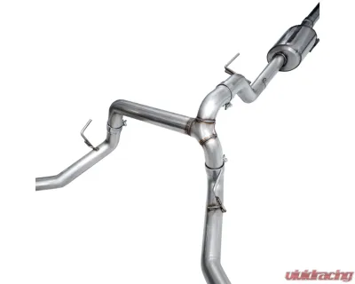 AWE Tuning 0FG Non-Resonated Cat Back | 3" Diameter | 5" Dual Diamond Black Tips Ford F-150 Tremor 2021-2025 - 3020-33402