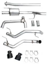 AWE Tuning 0FG Non-Resonated Cat Back | 3" Diameter | 5" Dual Diamond Black Tips Ford F-150 Tremor 2021-2025                                     - 3020-33402 - Image 16