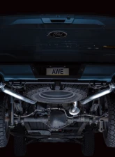 AWE Tuning 0FG Non-Resonated Cat Back | 3" Diameter | 5" Dual Diamond Black Tips Ford F-150 Tremor 2021-2025                                     - 3020-33402 - Image 17