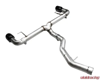 AWE Tuning Track Edition Axle Back Exhaust for BMW 330i/430i | 3" Diameter | 4.5" Dual Black Tips - 3020-33429