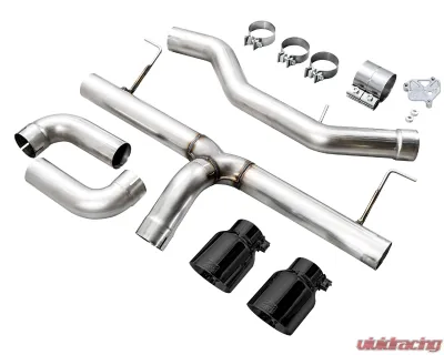 AWE Tuning Track Edition Axle Back Exhaust for BMW 330i/430i | 3" Diameter | 4.5" Dual Black Tips - 3020-33429