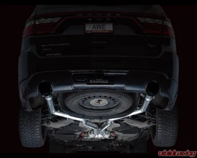 AWE Tuning Track Edition Exhaust | 5" Diamond Black Tips Dodge Durango 2011-2024 - 3020-33575