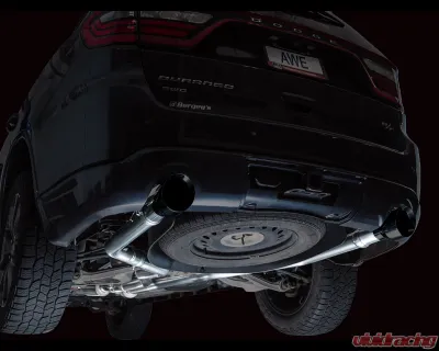 AWE Tuning Track Edition Exhaust | 5" Diamond Black Tips Dodge Durango 2011-2024 - 3020-33575