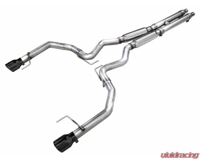 AWE Tuning Track Edition Exhaust | 4.5" Dual Diamond Black Tips Ford Mustang GT 2024-2024|Ford Mustang GT Premium 2024-2024 - 3020-33650