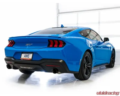 AWE Tuning Track Edition Exhaust | 4.5" Dual Diamond Black Tips Ford Mustang GT 2024-2024|Ford Mustang GT Premium 2024-2024 - 3020-33650