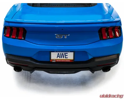 AWE Tuning Track Edition Exhaust | 4.5" Dual Diamond Black Tips Ford Mustang GT 2024-2024|Ford Mustang GT Premium 2024-2024 - 3020-33650