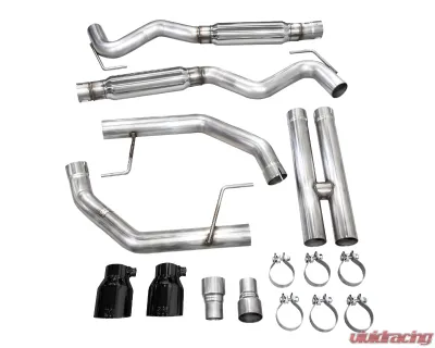 AWE Tuning Track Edition Exhaust | 4.5" Dual Diamond Black Tips Ford Mustang GT 2024-2024|Ford Mustang GT Premium 2024-2024 - 3020-33650