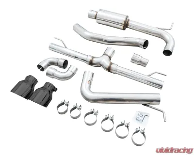 AWE Tuning Track Edition Exhaust | 3" Diameter | 5" Dual Diamond Black Tips Volkswagen GTI 2022-2025 - 3020-33658