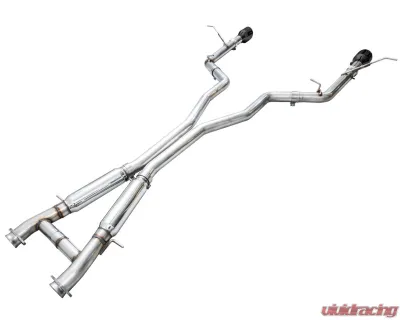 AWE Tuning Track Edition Exhaust | 3" Diameter | 5" Dual Diamond Black Tips Dodge Durango 2018-2024 - 3020-33952