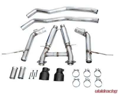 AWE Tuning Track Edition Exhaust | 3" Diameter | 5" Dual Diamond Black Tips Dodge Durango 2018-2024 - 3020-33952