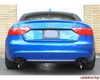 AWE Tuning Track Edition Exhaust | 2.5" Diameter | 3.54" Quad Chrome Silver Tips Audi S5 2008-2012 - 3020-42014