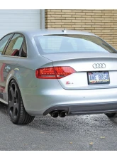 AWE Tuning Track Edition Exhaust | 2.5" Diameter | 3.54" Quad Chrome Silver Tips Audi S4 2010-2016                                     - 3020-42020 - Image 2