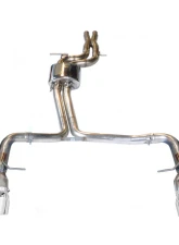 AWE Tuning Track Edition Exhaust | 2.5" Diameter | 4" Quad Chrome Silver Tips Audi S4 2013-2016                                     - 3020-42026 - Image 2