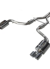 AWE Tuning Track Edition Exhaust | 2.5" Diameter | 4" Quad Chrome Silver Tips Porsche Panamera 2011-2013                                     - 3020-42032 - Image 2