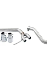 AWE Tuning Track Edition Axle-back Exhaust | 2.5" Diameter | 4" Quad Chrome Silver Tips Porsche Macan 2015-2018                                     - 3020-42040 - Image 3