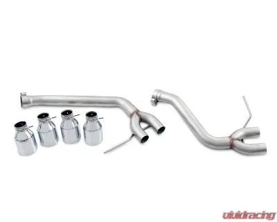 AWE Tuning Track Edition Axle-back Exhaust | 2.5" Diameter | 4" Quad Chrome Silver Tips Porsche Macan 2015-2018 - 3020-42040