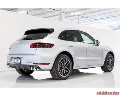 AWE Tuning Track Edition Axle-back Exhaust | 2.5" Diameter | 4" Quad Chrome Silver Tips Porsche Macan 2015-2018 - 3020-42040