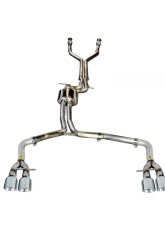 AWE Tuning Track Edition Exhaust | 2.5" Diameter | 4" Quad Chrome Silver Tips Audi S6 2013-2018                                     - 3020-42042 - Image 3