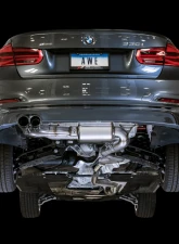 AWE Tuning Track Edition Exhaust | 2.5" Diameter | 4" Quad Chrome Silver Tips Audi S6 2013-2018                                     - 3020-42042 - Image 3