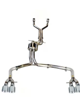 AWE Tuning Track Edition Exhaust | 2.5" Diameter | 4" Quad Chrome Silver Tips Audi S7 2013-2018                                     - 3020-42044 - Image 3