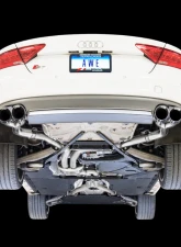 AWE Tuning Track Edition Exhaust | 2.5" Diameter | 4" Quad Chrome Silver Tips Audi S7 2013-2018                                     - 3020-42044 - Image 2