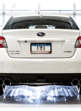 AWE Tuning Track Edition Exhaust | 3" Diameter | 4" Quad Chrome Silver Tips Subaru WRX 2012-2014|Subaru WRX STI 2015-2021                                     - 3020-42058 - Image 5