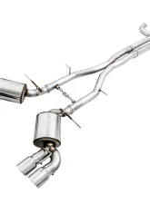 AWE Tuning Touring Edition Cat Back Exhaust | Non-Resonated | 3" Diameter | 4.5" Quad Chrome Silver Tips Chevrolet Camaro SS|Camaro ZL1|Camaro LT1 2017-2024                                     - 3020-42068 - Image 4