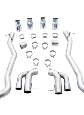 AWE Tuning Track Edition Axle Back Exhaust for BMW M5 2018-2023 | 3" Diameter, Chrome Tips                                     - 3020-42069 - Image 3