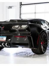 AWE Tuning Track Edition Axle Back Exhaust for Chevrolet Corvette 2014-2019, 3" Diameter, Quad Chrome Tips                                     - 3020-42073 - Image 3