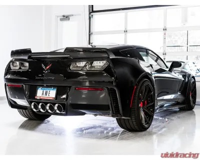 AWE Tuning Track Edition Axle Back Exhaust for Chevrolet Corvette 2014-2019, 3" Diameter, Quad Chrome Tips - 3020-42073