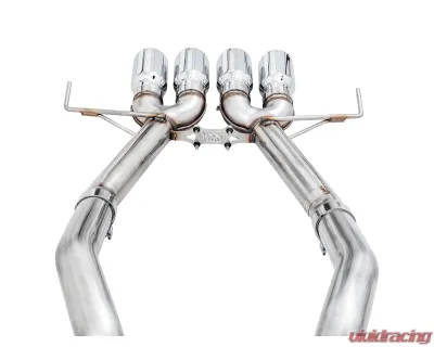 AWE Tuning Track Edition Axle Back Exhaust for Chevrolet Corvette 2014-2019, 3" Diameter, Quad Chrome Tips - 3020-42073